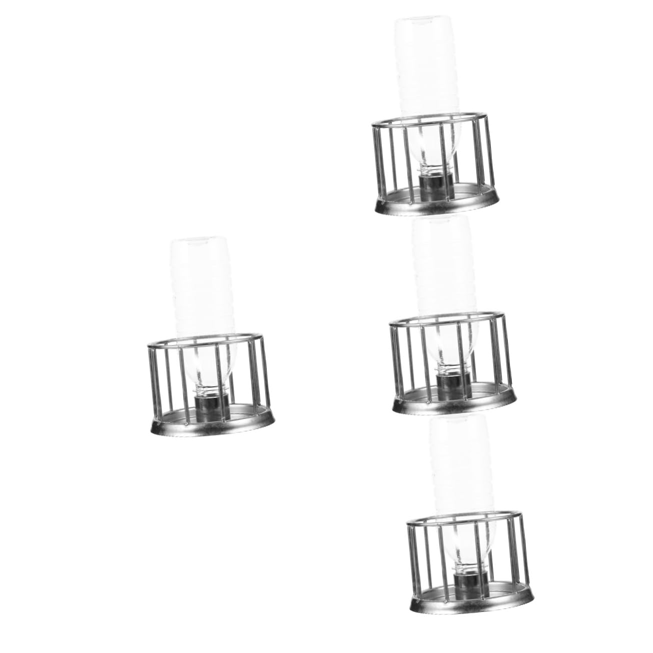 Levemolo 4piezas Comedero y Bebedero Multifuncional De Acero Inoxidable para Reptiles Tortugas y Lagartos Dispensador Mini para Terrario Diseño Anti-Salpicaduras para Agua y Alimentos