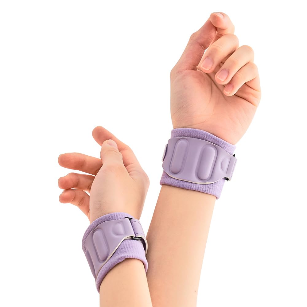 Aider Daily Grip Wrist Brace for Carpal Tunnel. Support for 1st 2nd 3rd fingers numbness and wrist pain, strain, Arthritis, Daily Life and Sports Activities, Tennis, Golf and Long computer work, working, driving, carrying items, etc. Developed by Physical Therapist – Free Size (Light Purple) 1 Count