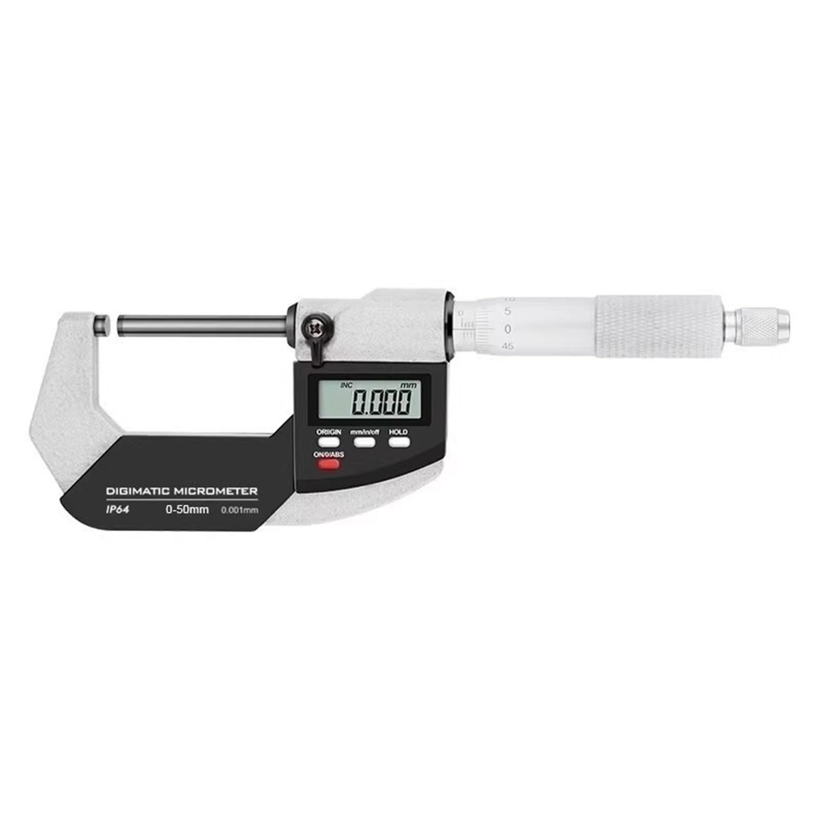 Micrómetro digital 0-25/25-50/25-75/50-75 mm, Resolución 0,001 mm, IP64