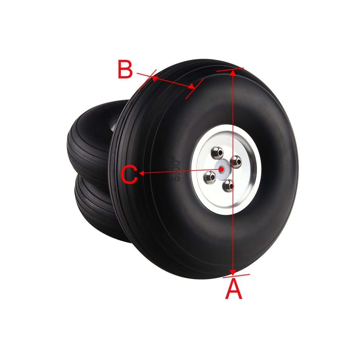 Aluminum 7075 Alloy Wheel Nut 17mm for LOSI 1/6 8IGHT-X Super Lasernut 4WD Brushless Buggy-LOS04019 & 1/7 1/8 Arrma RC Car Upgrade Parts - Green