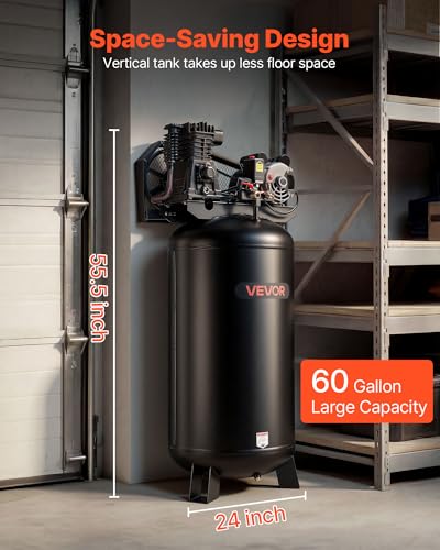 VEVOR 3.7HP 60 Gallon Heavy-Duty