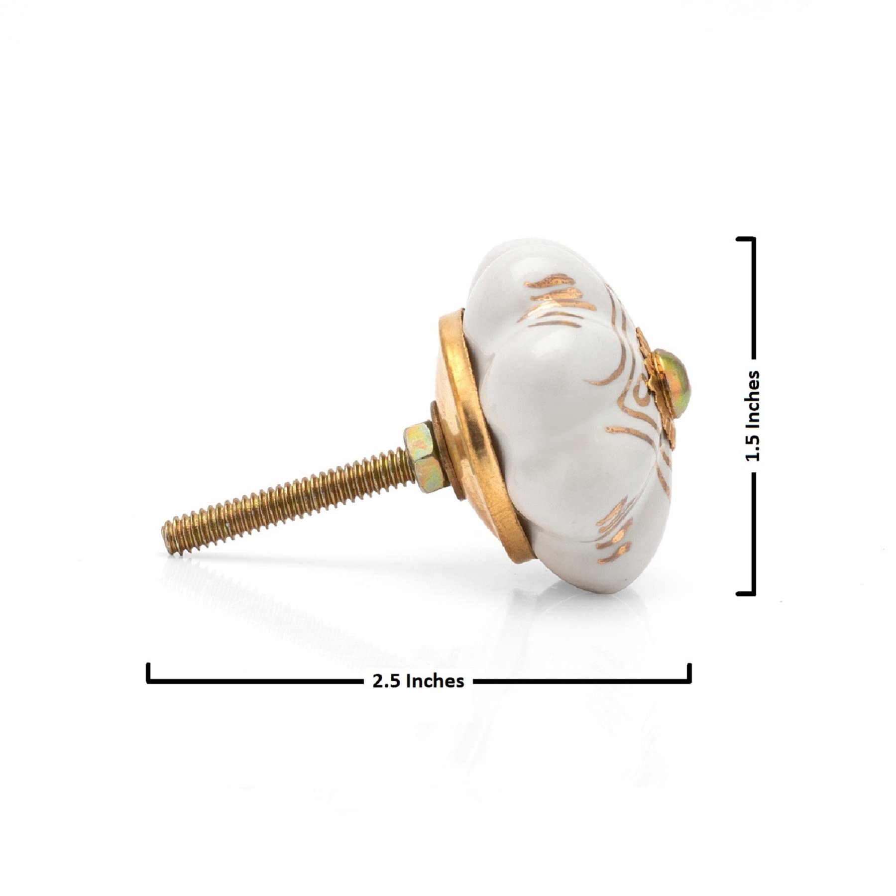 Gold Cabinet Knobs for Dresser Drawers - Assorted Decorative Pull Handle Kitchen Furniture Hardware Rustic Boho Home Decor - Pack of 20 - Image 3