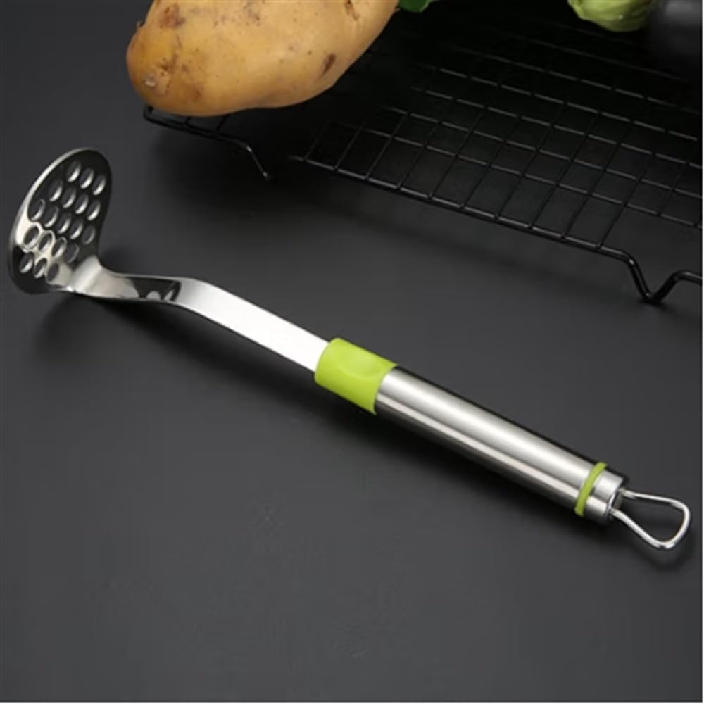 Kartoffelstampfer Multifunktionale Kartoffelpüreepresse aus Edelstahl, Küchenhelfer, 3 Stück