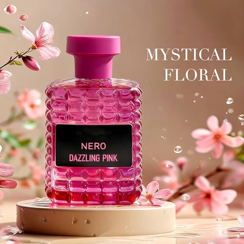 Image of AFLUXE VALENTINE-DAZZLING PINK EDP Perfume for Women, Grapefruit & Jasmine Scent, Long Lasting Floral Fragrance, Cologne for Daily Use, 3.4 Fl Oz