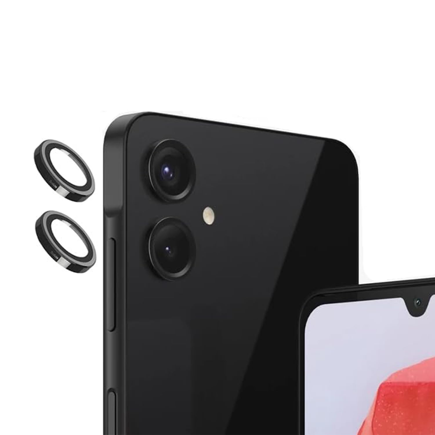 LIRAMARK Camera Glass Lens Protector Ring for Samsung Galaxy A06 5G Case Friendly with Edge to Edge Coverage and Easy Installation (Black)-picture-29