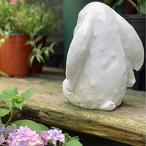 Statue lapin résine jardin Sleepy Bunny抗 intempéries extérieur - 5
