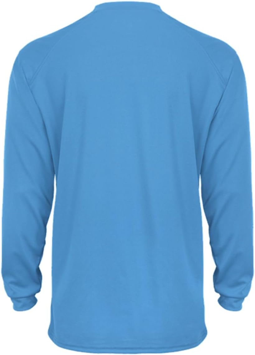 Badger Youth B-Core Long Sleeve T-Shirt, L, Columbia Blue-1