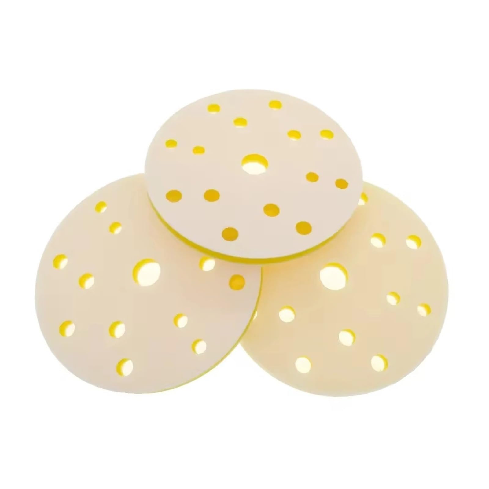 Almohadilla de interfaz 5 uds., almohadillas amortiguadoras esponja suave con gancho y bucle 6 pulgadas 15 agujeros for disco lijado, lijadoras 150mm