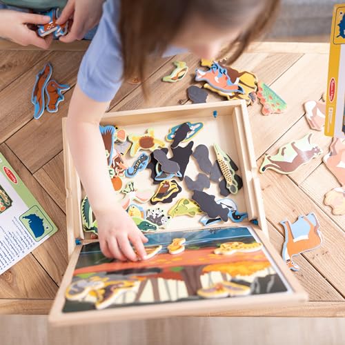 Image of Melissa & Doug National Parks Wooden Picture Matching Magnetic Game Kids Animal Magnets Activity for Boys and Girls Ages 3+ - FSC-Certified Materials (Pack of 5)