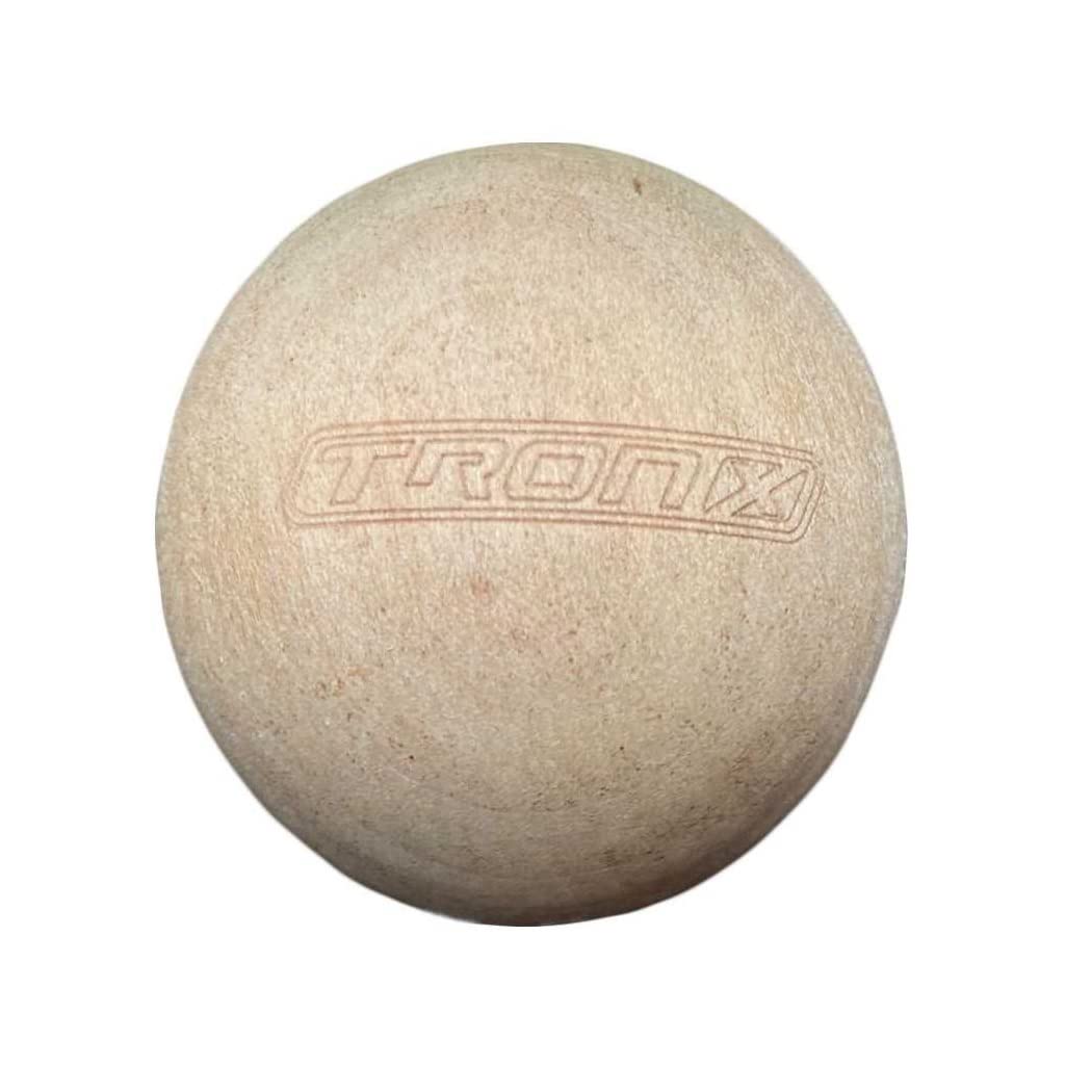 Lot de 12 balles de hockey en bois dur sans rebond, équipement d'entraînement pour le plancher, les planches et les exercices de manutention de balles – 5 ,1 cm de diamètre
