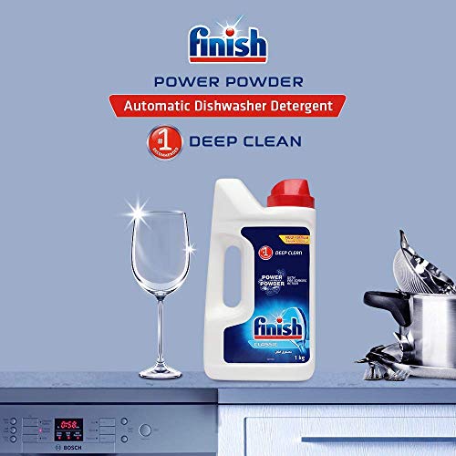 Image of Finish Dishwasher Detergent Powder, Classic - 1 Kg (Pack of 4)