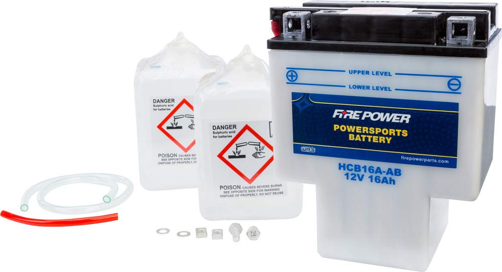 Fire Power Battery W/ACID HCB16A-AB Compatible With Honda VT1100C3 Shadow Aero 1998-2000