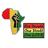 Cute-Patch Black Lives Matter Hat Pin Iron on Patches African Map