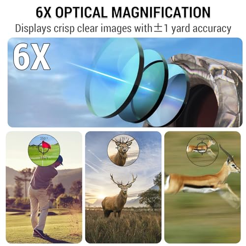 فاونو جهاز تحديد المدى الرقمي للجولف مع قياس الارتفاع والزاوية 600 متر / 800 متر / 1000 متر