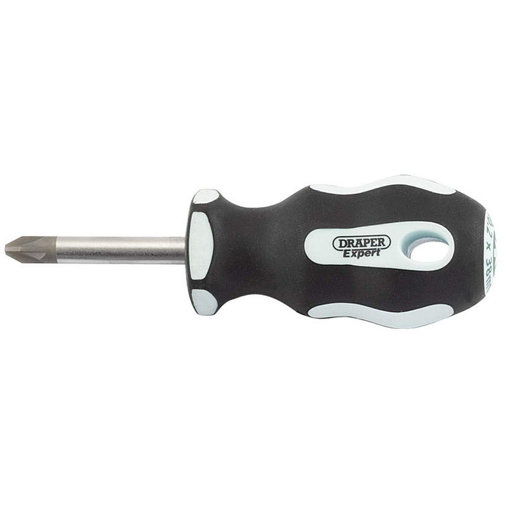Draper 34996 Expert PZ Type Soft Grip Screwdriver, 38mm Length,Blue