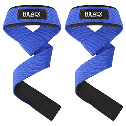 HILAEX Zughilfen Krafttraining für Fitness, Kreuzheben, Bodybuilding, Kraftsport & Crossfit, Lifting Straps für Damen & Herren Cover