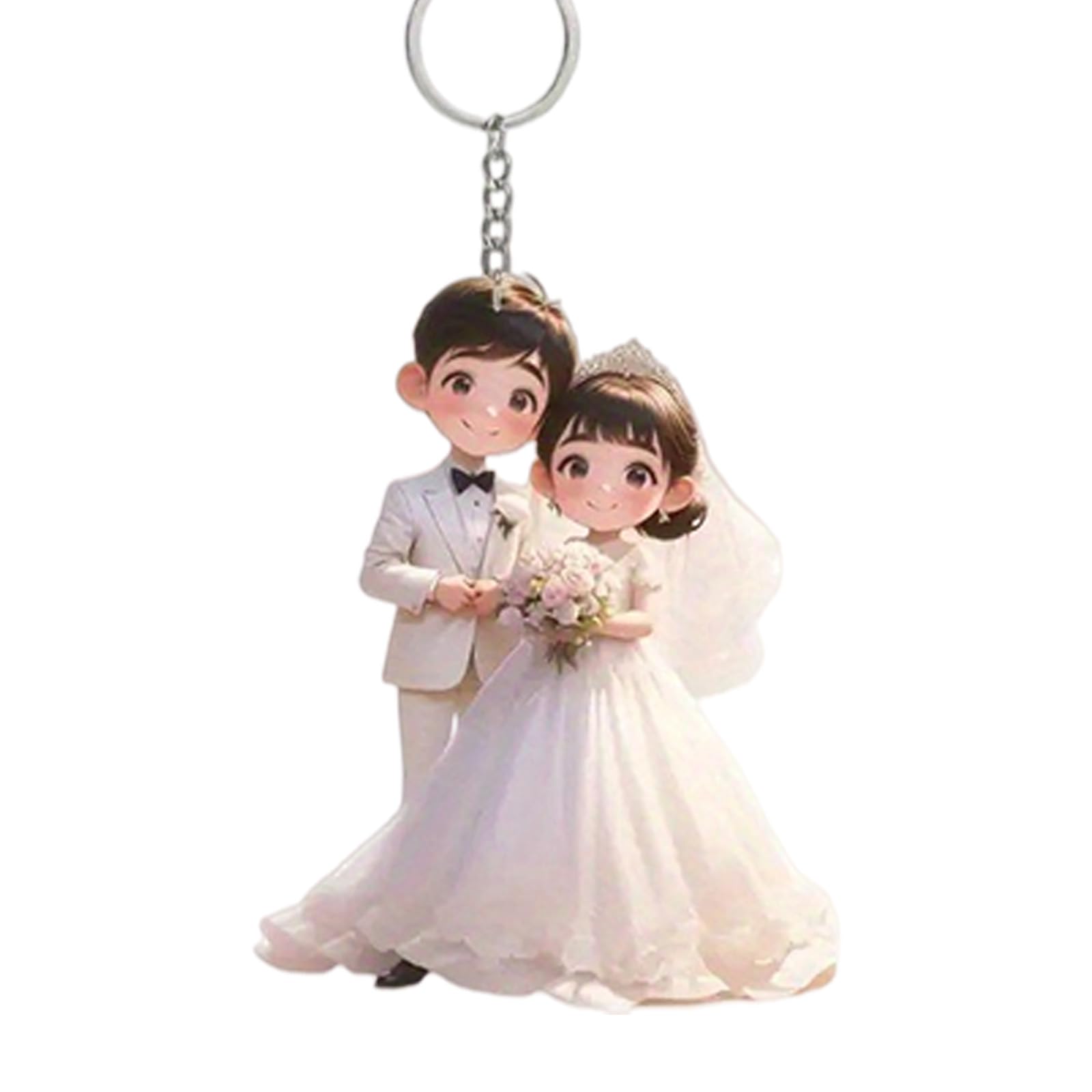 Adorable 2D Flat Cartoon Pattern Backpacks Keychain Acrylic Pendant Car Accessory Rearview Hanging Decorative Ornament Adorable Flat Cartoon Pattern Backpacks Keychain Acrylic Pendant Car Accessory