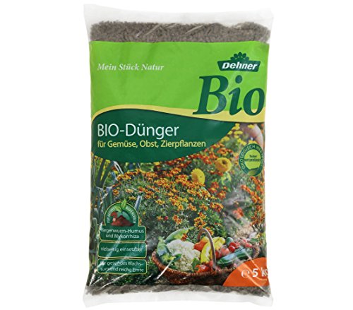 Dehner Bio Dünger, für Gemüse, Obst und Zierpflanzen, 5 kg, für ca. 30...