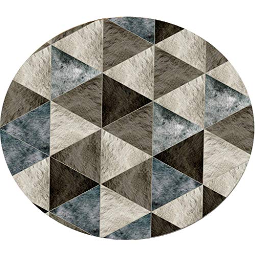 Tapis rond de style européen simple pour lit et salon