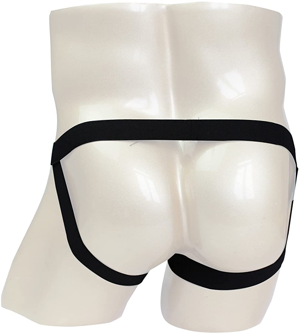 Bommi Fairy Męskie stringi Ouvert bielizna z przesuwanymi pierścieniami i wzmocnieniami z odkrytymi plecami, jockstraps męska bielizna sportowa Low-Rise