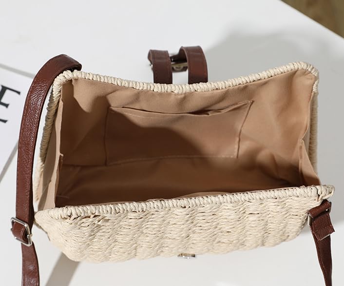 Image of Classic Hobo Bags for Women Fashion Crossbody Bags for Women Straw Beach Bag Shoulder Bag Handbag Summer Holiday 2024