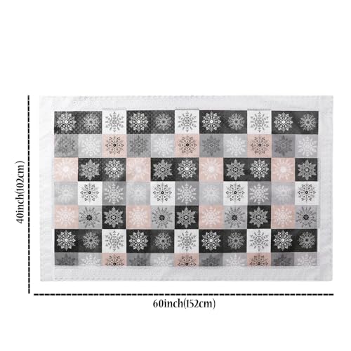 Image of Dakshya Industries PVC Waterproof Center Table Cover 40 x 60 Inch | Rectangle Coffee Table Cover | Spill Proof Oil Resistant Dustproof Heat Resistant Wipe Clean