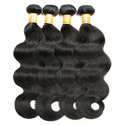 Malaysian Hair 4 Bundles,QueenStar Malaysian Virgin Body Wave 16 18 20 22 Inch Natural Color Raw Unprocessed 100 Human Hair Virgin Loose Wave Hair Weave Grade 7A