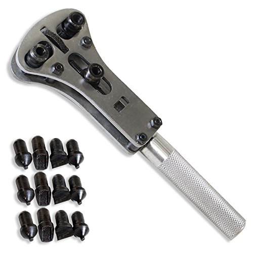 ToolUSA Professional Watch Case Opener Wrench with Non-Scratching Pins | for Waterproof & Regular Watches Up to 40mm | 5.5