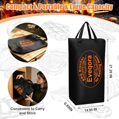 Manta aislante para carne BBQ, bolsa impermeable 600D Oxford miniatura 4