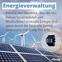 Shelly Pro 4PM - WLAN & LAN Smart-Relais-Schalter, 4 Kanal, Einphasig, 16A, Verbrauchsmessung, Beleuchtung & Heizung Fernbedienung, Hutschiene, Heimautomatisierung, Kein Hub Erforderlich – Ansicht 6