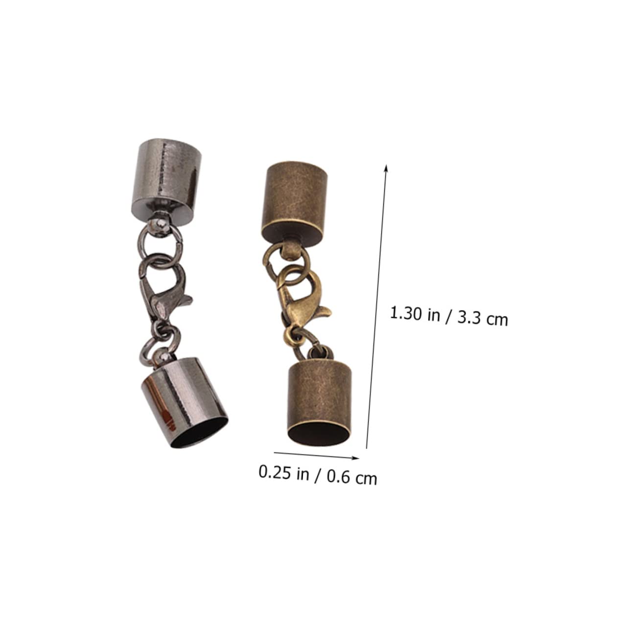 DOITOOL De Metal Cierres De Langosta Para Diy Accesorios Para Manualidades Para Y Reparar Joyas Y Llaveros 60 Piezas*4