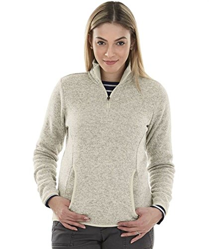 Image of Charles River Apparel womens Heathered Fleece Pullover
