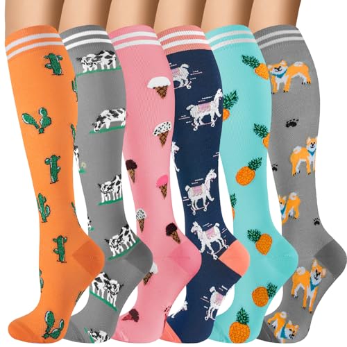 Image of bropite Compression Socks for Women &Men Circulation-Support Knee High Socks 20-30 mmhg-Best for Running,Medical,Nurse,Travel