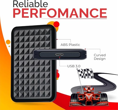 Image of 1TB External Hard Drive USB3.0 High Speed Data Transfer Memory Expansion Data Storage & Portable Backup HDD Compatible with PC, Computer, MacBook, Chromebook.