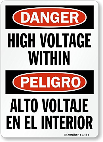 Étiquette Danger High Voltage Within pour sécuriser vos ateliers et locaux