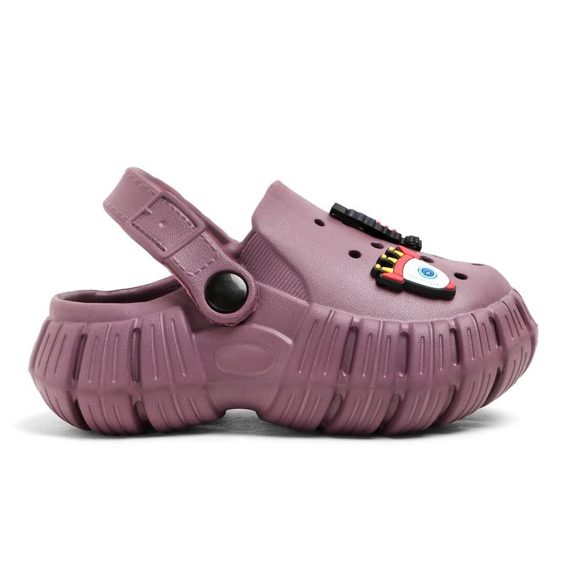Image of Unisex Kids Clogs Soft Anti Skid Mules Sandals with Adjustable Back Strap Indoor & Outdoor Slipper for Boys & Girls Everyday Use Waterproof Jibbex Slides