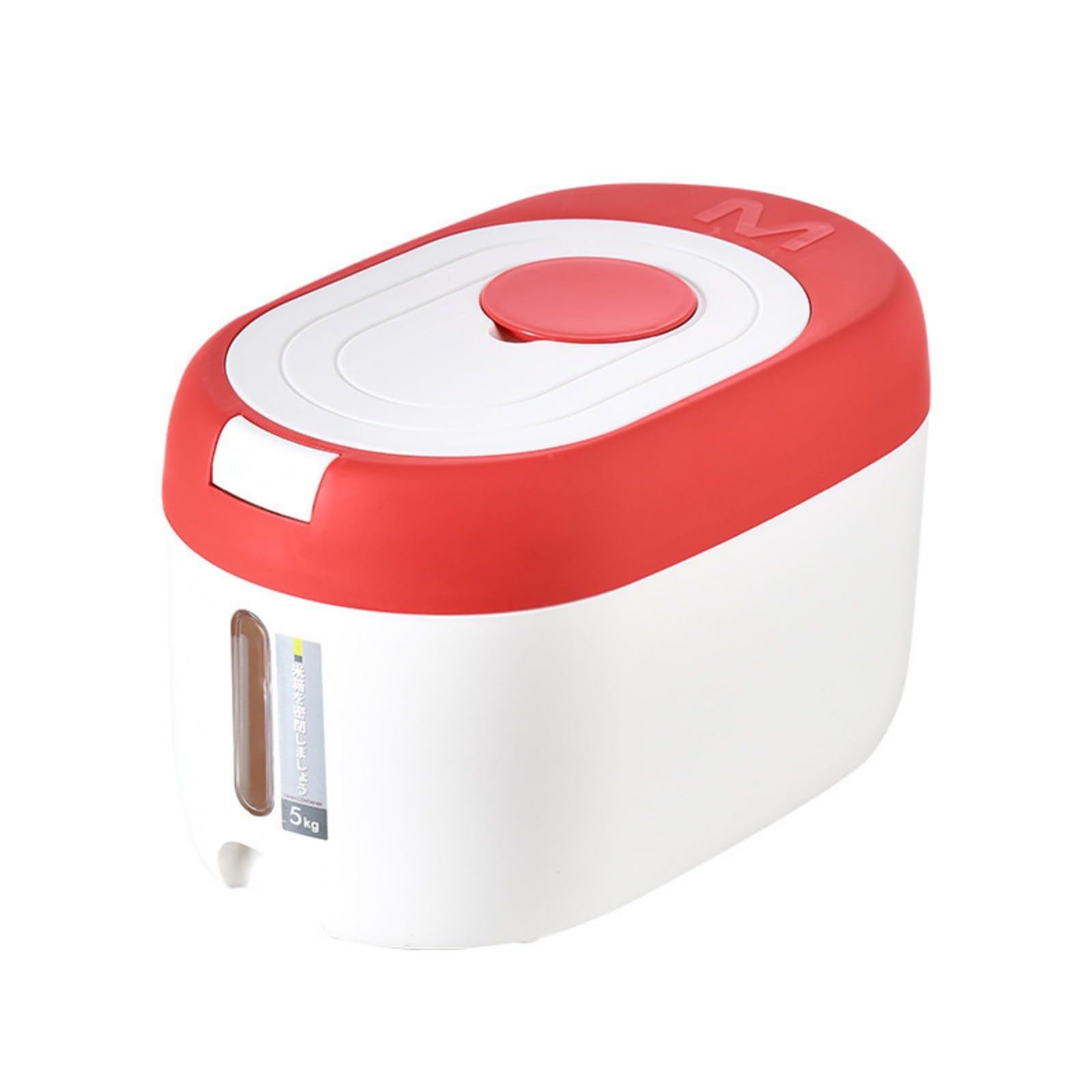 HDOYTXXM 3 Visible-Capacity Cereal Bin with Easy-Open Lid & Sealed Barrier for Dry Food Organization Rice Storage Jar
