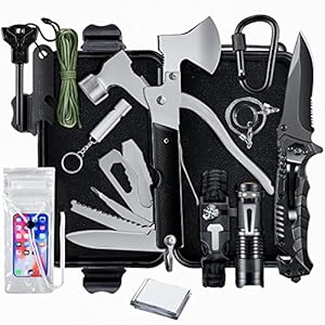 Gifts for Men Dad Him – Survival Kits, Survival Gear and Equipment 15 in 1