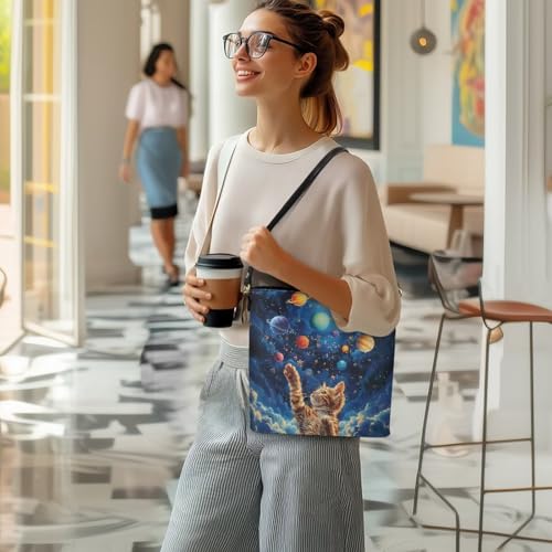 Image of HUGS IDEA Boho Bags for Women Leather Handbag Shoulder Bucket Crossbody Purse