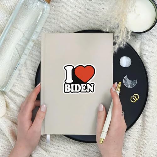 Image of SODAVA (Set of 3) I Love Joe Biden Sticker I Heart Joe Biden Libertarian Democrat Support Joe Gift Sticker for Laptop Tablet Wall Cup Water Bottle Bumper Window Helmet, Stickers 3x4 inch