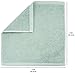 Amazon Basics Cotton Washcloths for Bathroom, Fast Drying, Extra Absorbent, 12 x 12 in, Seafoam Green, Ice Blue, White, 24-Pack