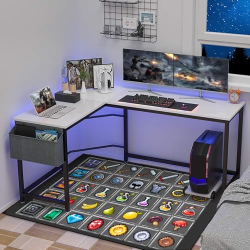Tapete Decorativo para Juegos con Diseño Pixel Gris 152x102 cm miniatura 6