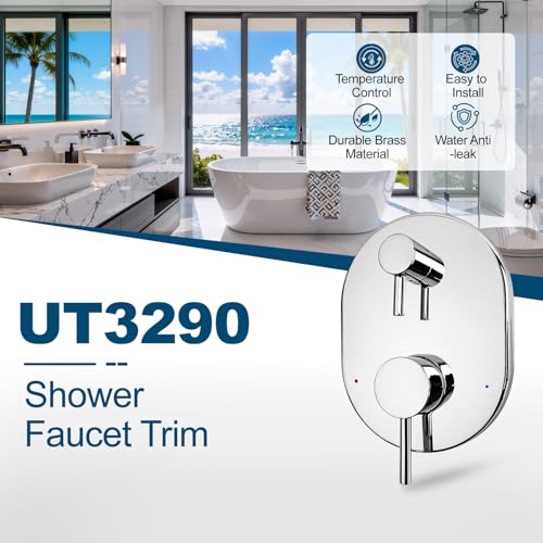 Kit de recambio para válvula de ducha UT3290 compatible con Moen Align M-CORE 3-Series, para grifo de ducha de 2 manijas, incluye cartucho 1213, requiere válvula (Cromo) miniatura 5