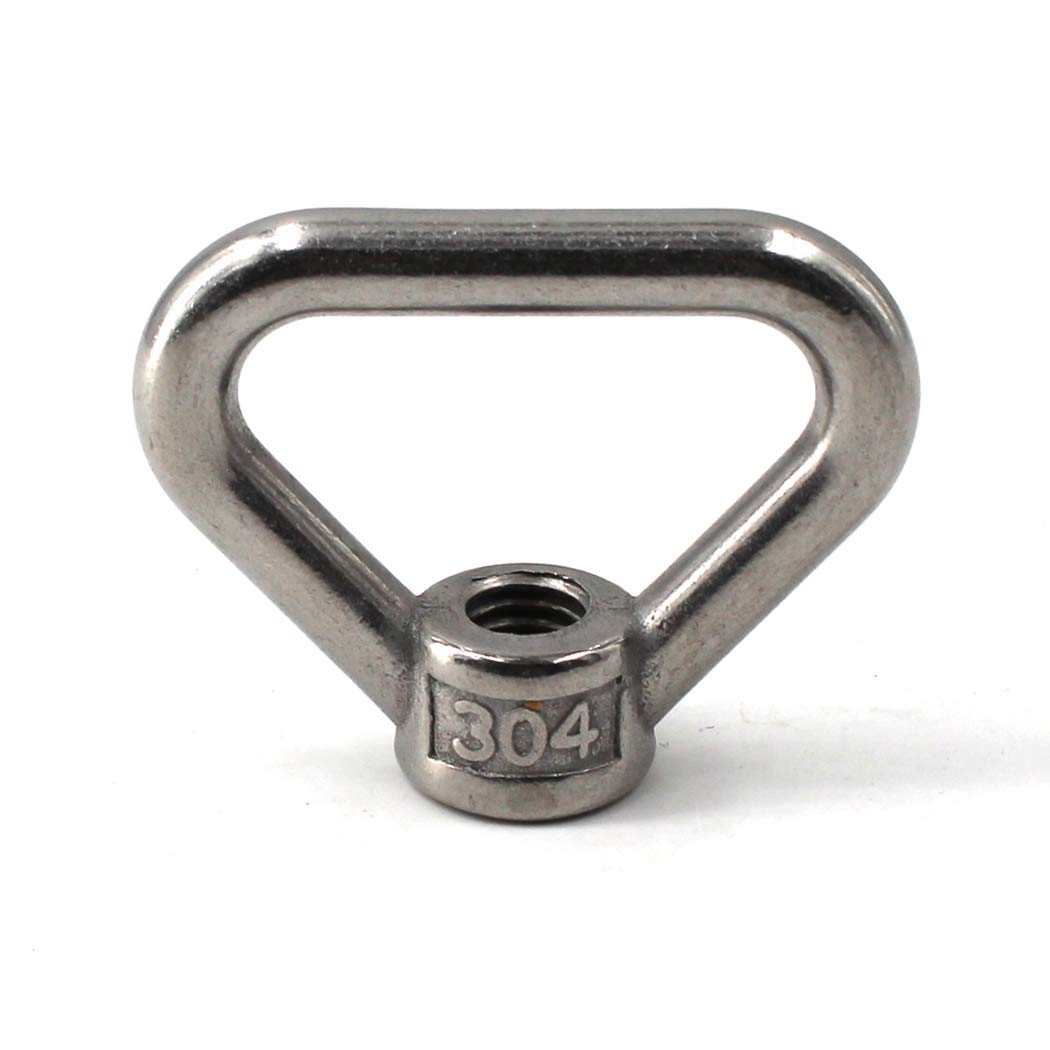 304 Stainless Steel Eye Nut M24 Triangle Ring Shape Lifting Eye Nut Set Threaded Nut Fastener
