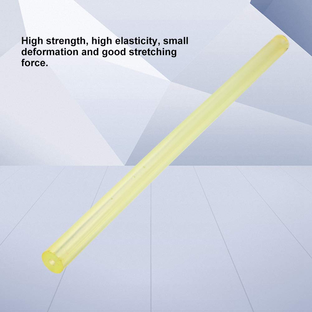 Hochwertiger Runder Hohler PU-Stab aus Polyurethan, Gelber Hohler Rundstab, Elastischer Gummi, Runder Federsteg, 20–40 Mm Außendurchmesser, 8 Mm, Bohrung, 500 Mm * 8 * 500(1pcs))
