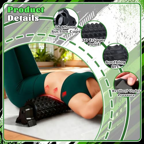 New Upgrade Foam Rollers for Muscles,Foam Roller with Suction Cup Mount,23.2-Inch Trigger Point Deep Tissue Massage Roller,Suitable for Home,Gym,Massage,Toning,Leg Sculpting and Muscle Relaxation. - Image 4