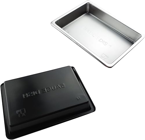 Miniatura 4 de Paquete de 100 platos rectangulares de plástico para salsa de soja, platos desechables para salsa, platos de salsa de sushi caliente, juego de