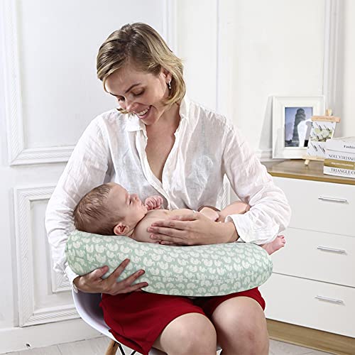 Lat Nursing Pillow And Positioner,Best For Mom Breastfeeding Pillow,100% Cotton Soft Fits Snug On Infant (Elephant) #TOP7
