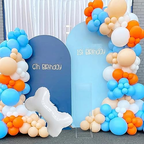 168Pcs Blue Orange Dog Balloons Kit | Durable Latex Garland Arch Decor with 5 Colors for Birthday Party, Baby Shower, Kids Celebration | Quick-Install Leak-Proof Balloon Supplies for Boys Girls by D-BUPU - Image 3