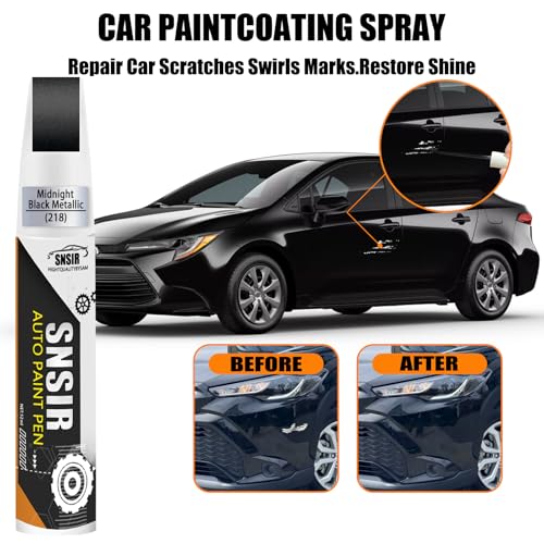 Image of Car Touch up Paint(218 Attitude /Midnight Black Metallic) Compatible with Toyota, Car Paint Pen Scratch Repair Two-In-One Touch Up Paint, Premium Car Scratch Remover for Deep Scratches